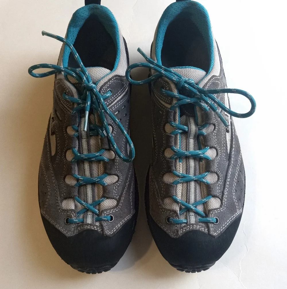 Asolo GV GTX Women's Hiking Gray Teal Durable Trekking Outdoor Shoes